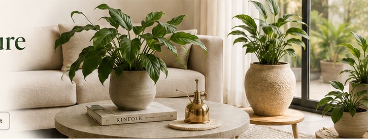 Plants in a welcoming interior